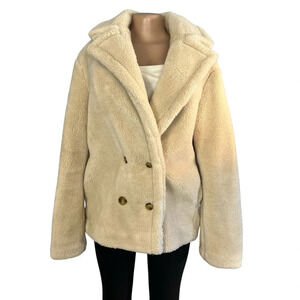Banana Republic Cream Teddy Jacket